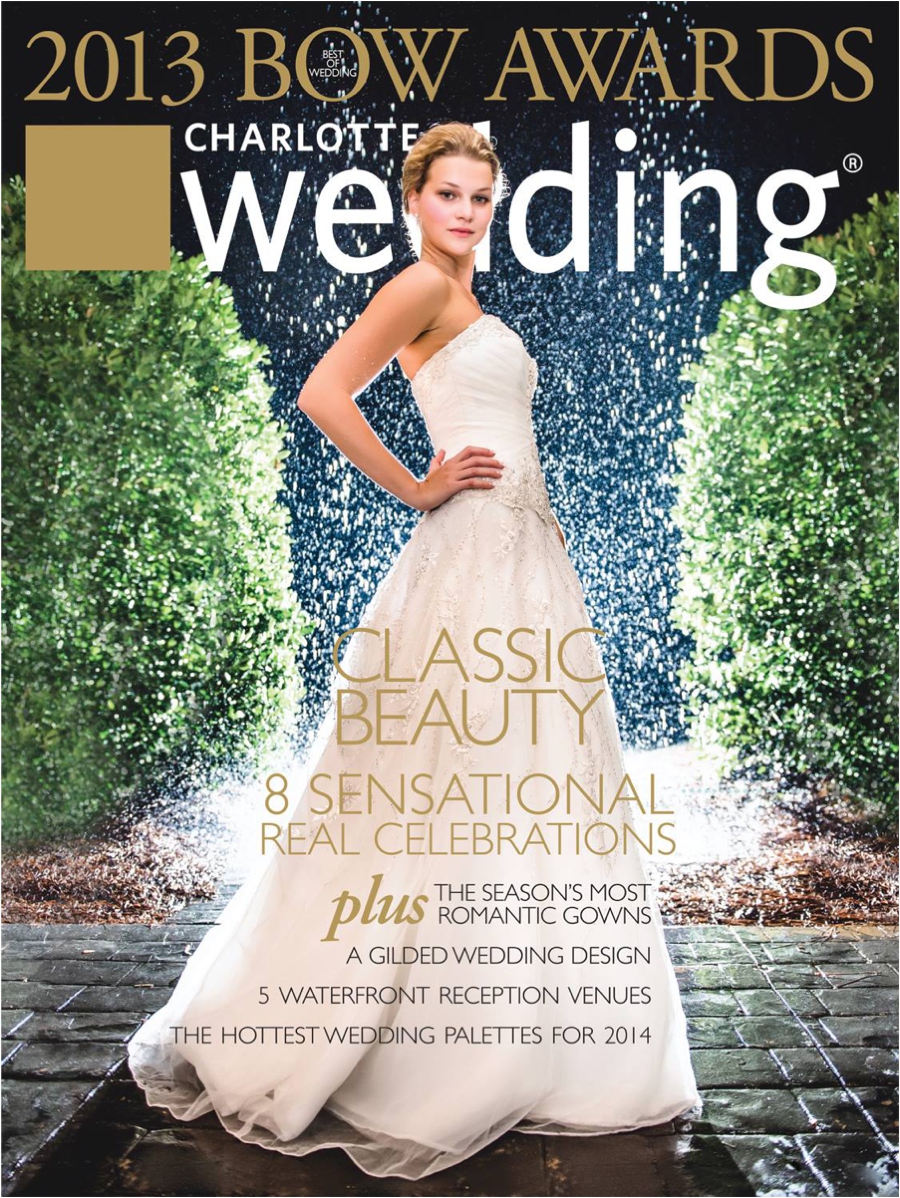 Charlotte Wedding Magazine 2013 BOW awards Cover
