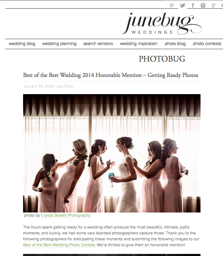 Junebug weddings best of the best wedding photos competition